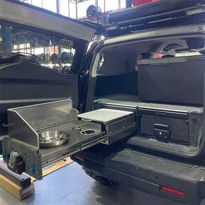 Dapur Perkhemahan Mudah Alih dengan Sinki